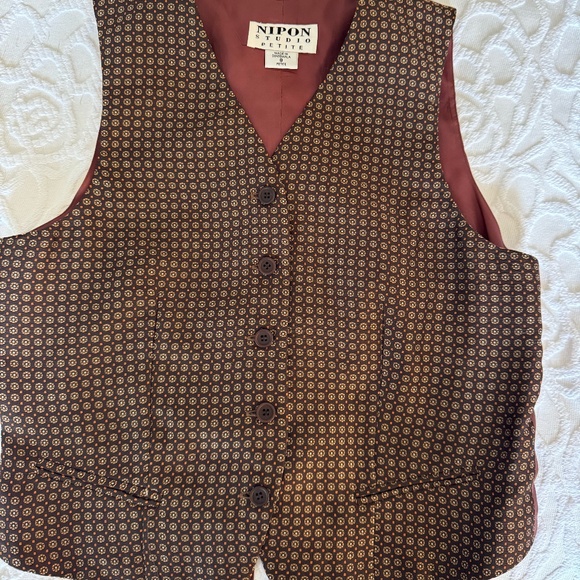 Vintage Ladies Button Up  Vest - Picture 1 of 6